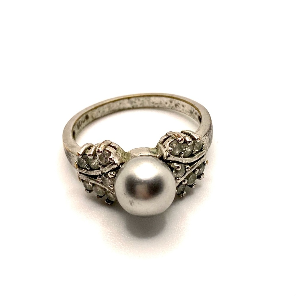 Vintage EDCO Silver Tone Ring Signed Size 7 ✨ B014